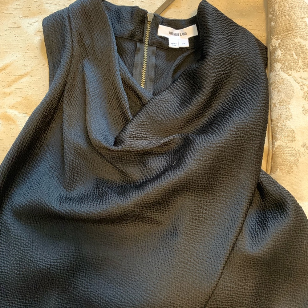 Black silky blouse